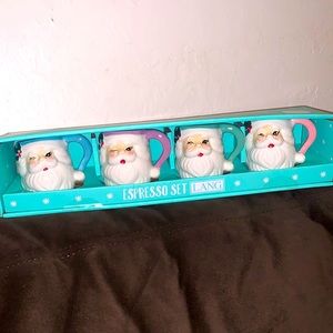 Mini Pastel Santa Claus Espresso Mugs